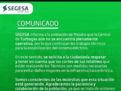 Nuevo Comunicado de SEGESA sobre los apagones en Malabo y el avance de los trabajos en Turbogas