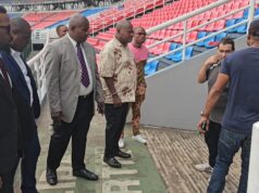 Información inspecciona las áreas de prensa del estadio de Bata antes del histórico evento con el Papa León XIV