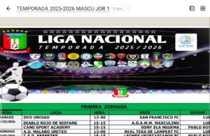 La Liga Nacional de fútbol de Guinea Ecuatorial podría dar inicio dentro de poco