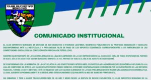 Explota el Dvo Mongomo: denuncia impago de la CAF y apunta a la FEGUIFUT