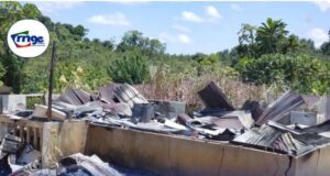 Un incendio deja sin vivienda a una familia en Kogo