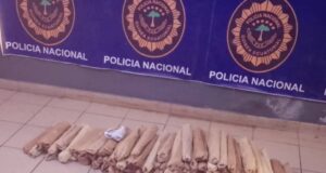 La Policía detiene en Bata a una mujer con 172 tiras de Tramadol y 106 paquetes de Banga ocultos en un saco