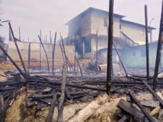 Un incendio arrasa varias viviendas en el barrio de Mba Nguema y deja a más de 7 familias sin hogar