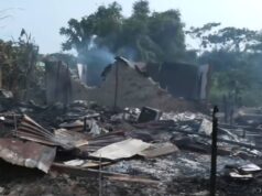 Quince miembros de una misma familia, entre ellos varios niños, lo pierden todo tras un incendio en Bata