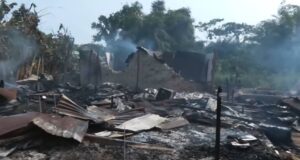 Quince miembros de una misma familia, entre ellos varios niños, lo pierden todo tras un incendio en Bata