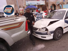Bata: un conductor causa un accidente de circulación por usar su teléfono mientras conducía