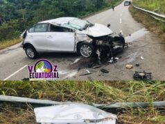 Una joven de 23 años resulta herida en un accidente en la carretera Bata-Niefang