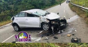 Una joven de 23 años resulta herida en un accidente en la carretera Bata-Niefang