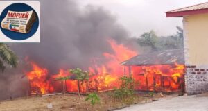 Un incendio de gran magnitud deja a tres familias sin hogar en Mondong, Bata