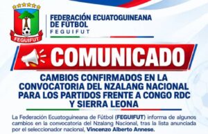FEGUIFUT anuncia cuatro bajas de última hora y cuatro altas en el Nzalang