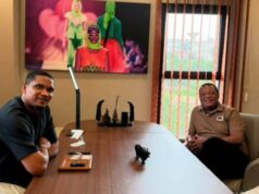 La nueva sede de la FECAFOOT recibe a Venancio Tomás Ndong Michá de la mano de Samuel Eto’o