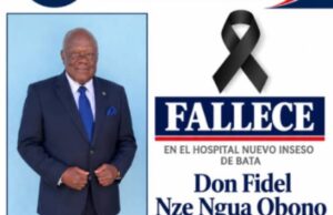 Cristiana sepultura para los restos mortales de Fidel Nze Ngua Obono en medio de dolor y consternación familiar