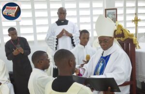 Nguema Bee inaugura el curso en La Purísima con la institución de cuatro seminaristas